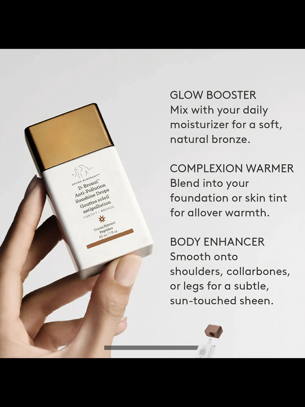 Drunk Elephant D-Bronzi Bronzing Drops With Peptides